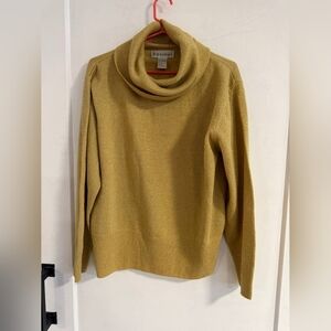 Dressbarn Metallic Gold Sweater